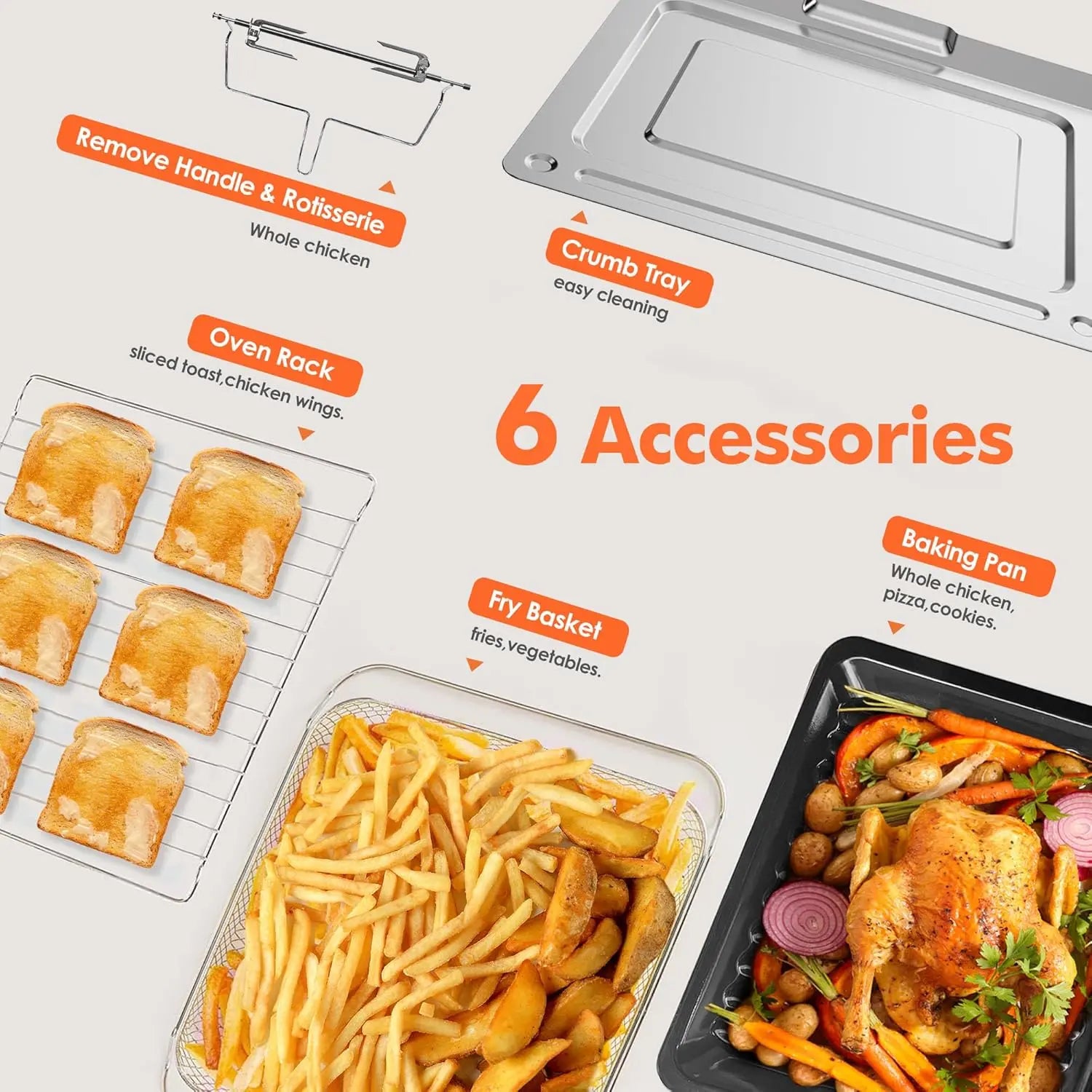 32QT Extra Large  Air Fryer Toaster Oven Combo